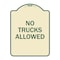 Signmission Parking Lot No Trucks Allowed Heavy-Gauge Aluminum Architectural Sign, 24" x 18", TG-1824-23419 A-DES-TG-1824-23419 - alternate 1